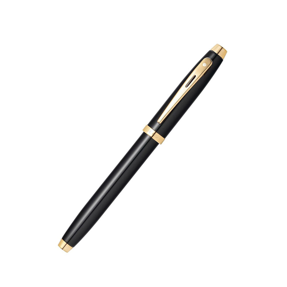 Sheaffer Gift 100 9322 Glossy Black Lacquer with Gold-Plated Trim Rollerball Pen