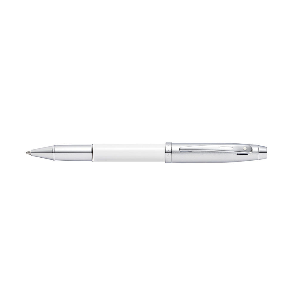 Sheaffer Gift 100 9324 White Lacquer with Nickel Plated Trim Rollerball Pen