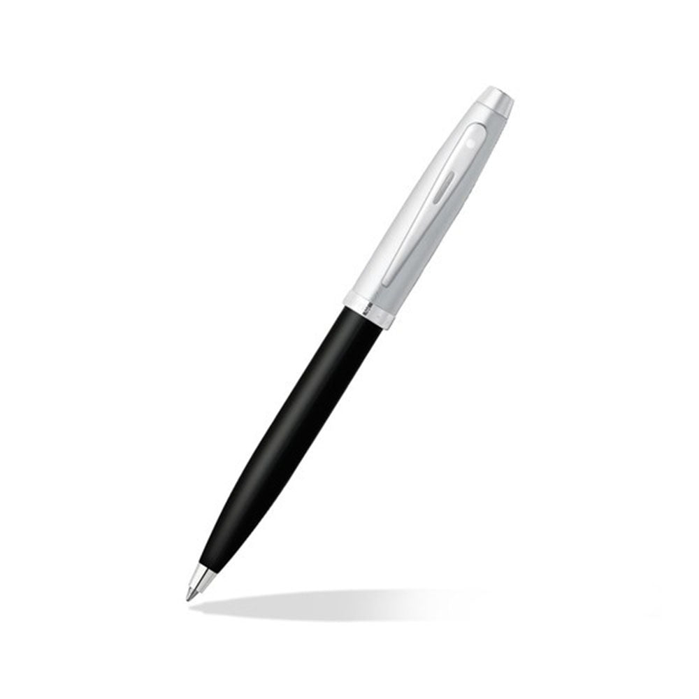 Sheaffer Gift 100 A9313 Black & Chrome Ball Pen with Card Holder
