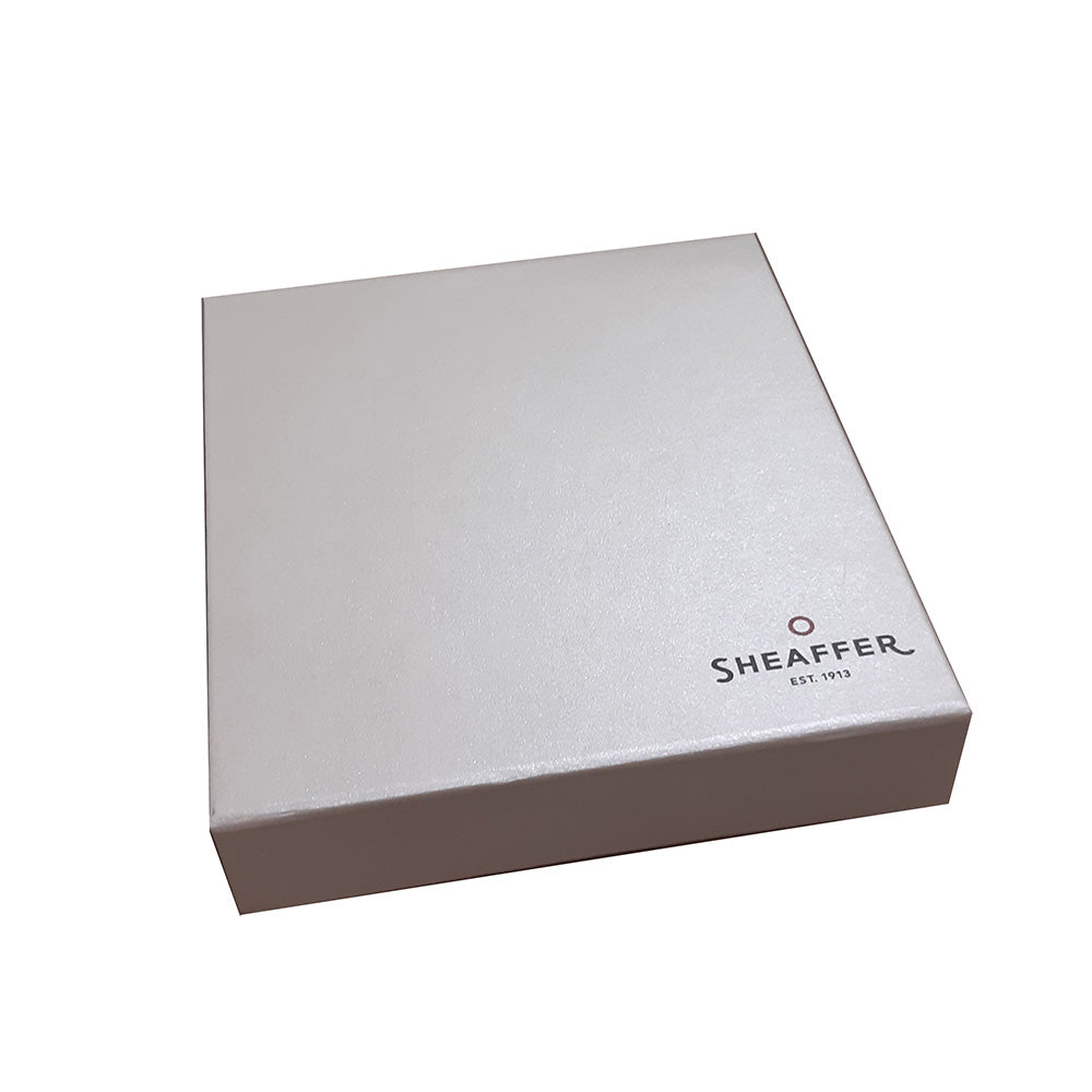 Sheaffer Gift Set 300 9312 Glossy Black CT Ball Pen with Business Card Holder