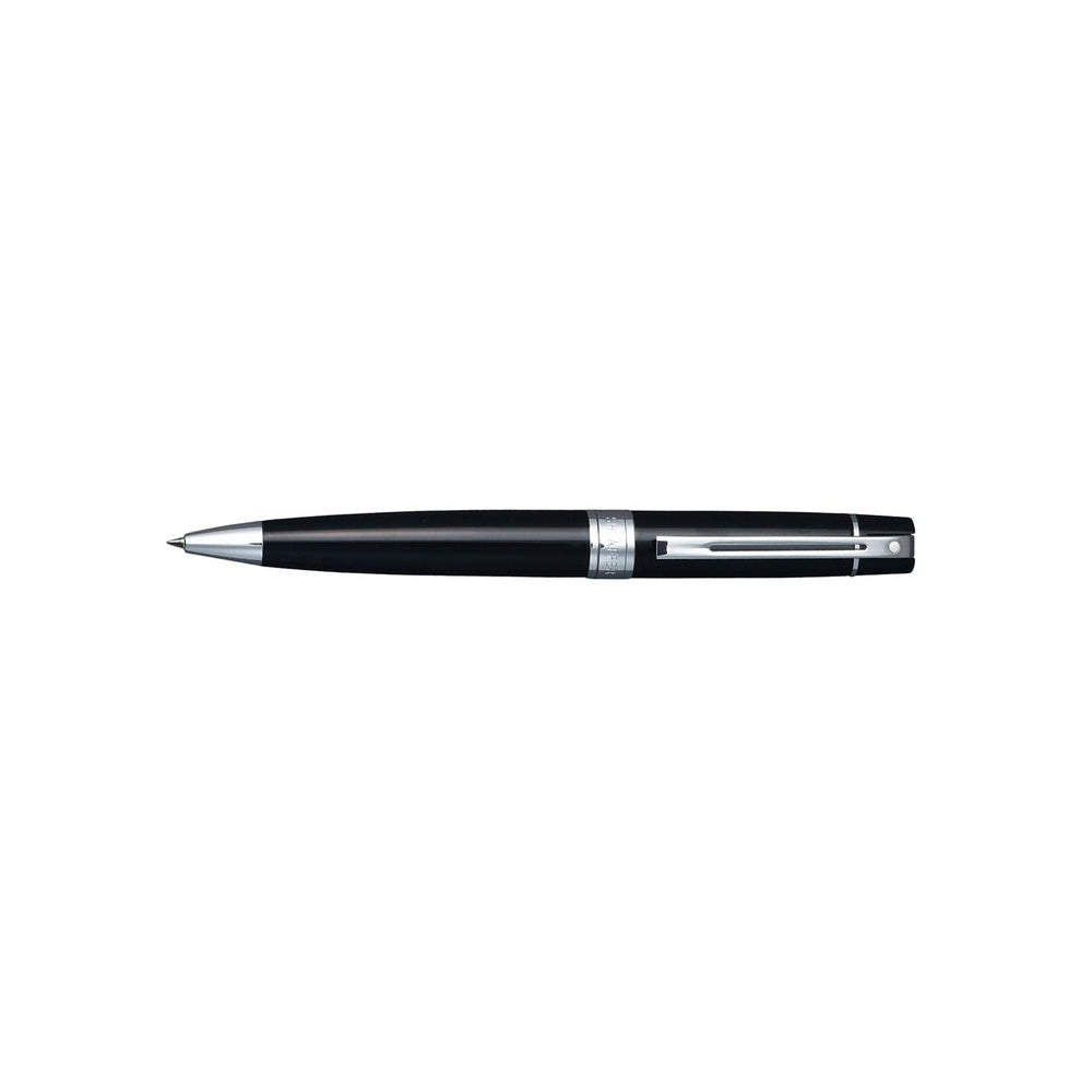 Sheaffer Gift Set 300 9312 Glossy Black with Chrome Trim Ballpoint Pen with and Medium Notebook