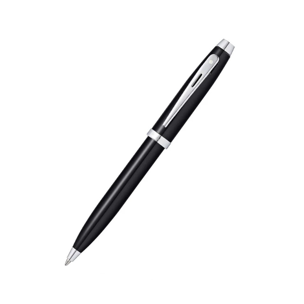 Sheaffer 100 9338 Glossy Black with Chrome Trim Ballpoint Pen