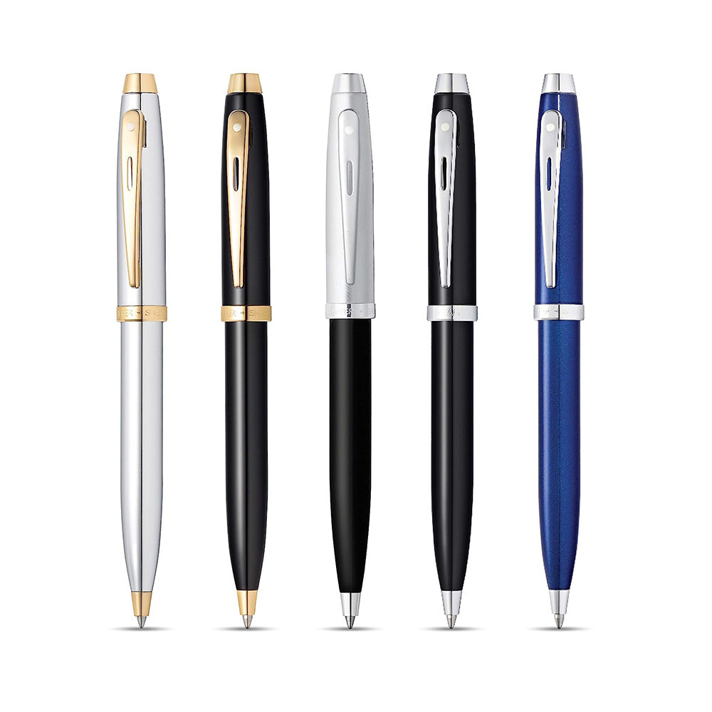 Sheaffer Gift 100 9339 Glossy Blue Lacquer With Chrome-Plated Trim Ball Pen