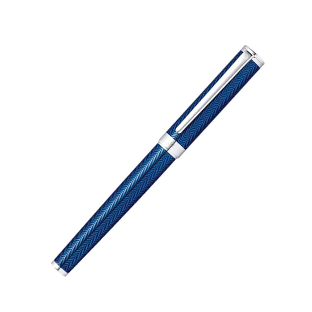 Sheaffer Intensity 9243 Engraved Translucent Blue Lacquer CT Rollerball Pen