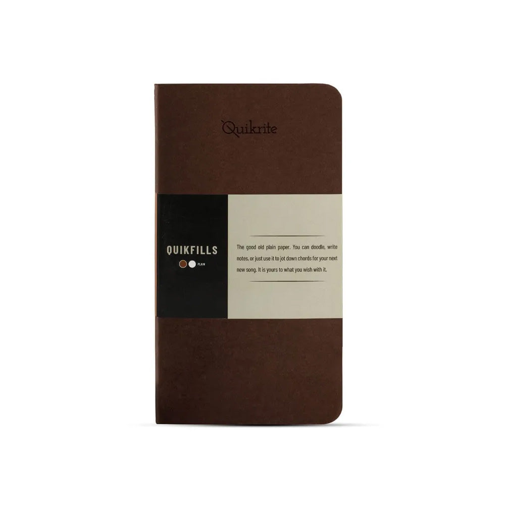 Pennline Quikfill Plain Notebook (Quikrite) Set of 2 - Brown