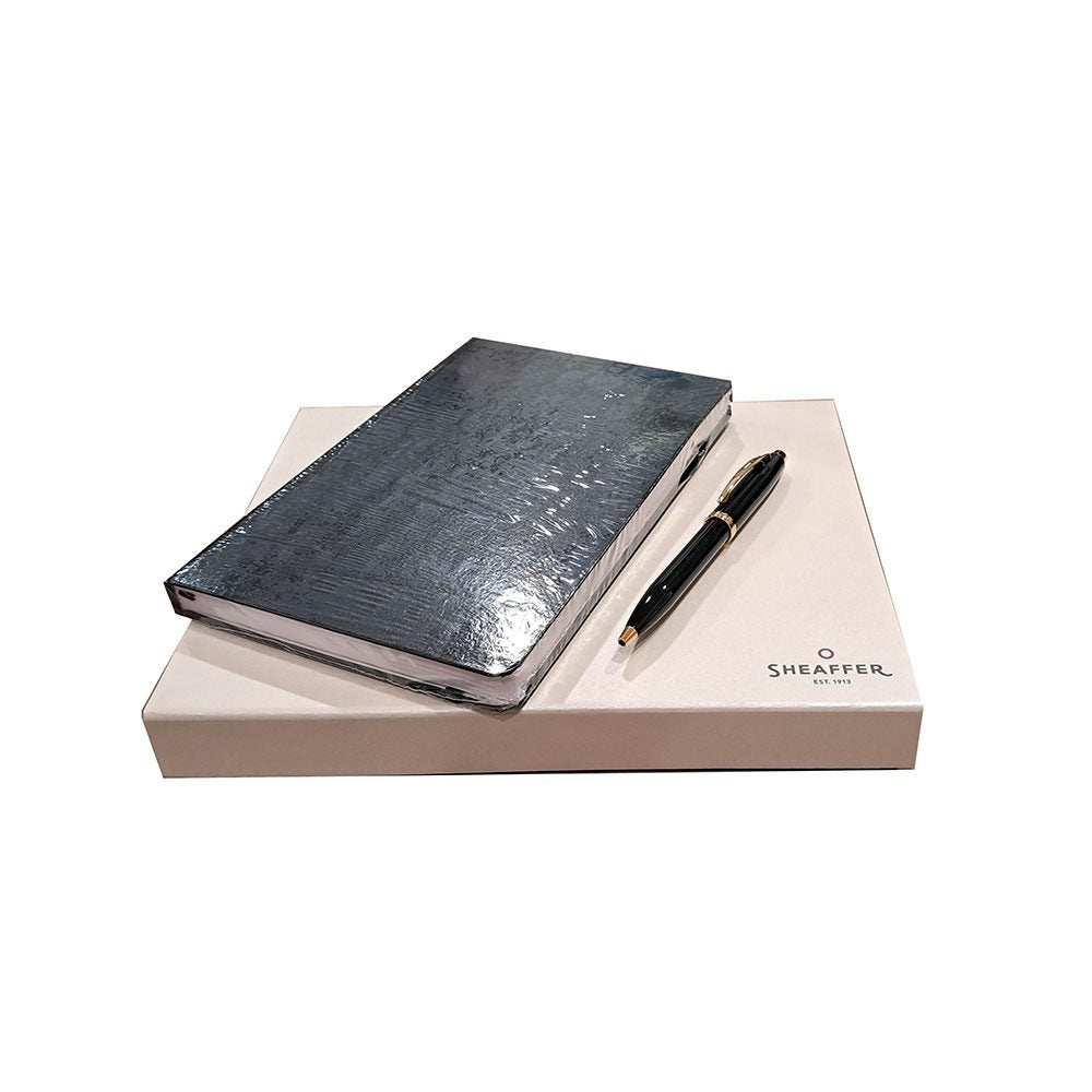 Sheaffer Gift 100 9322 Black GT Ball Pen with A5 Notebook