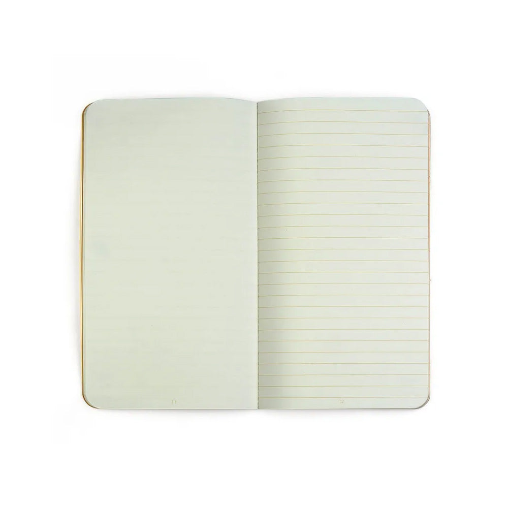 Pennline Quikfill Twin Plain Notebook (Quikrite) Set of 2 - Mustard