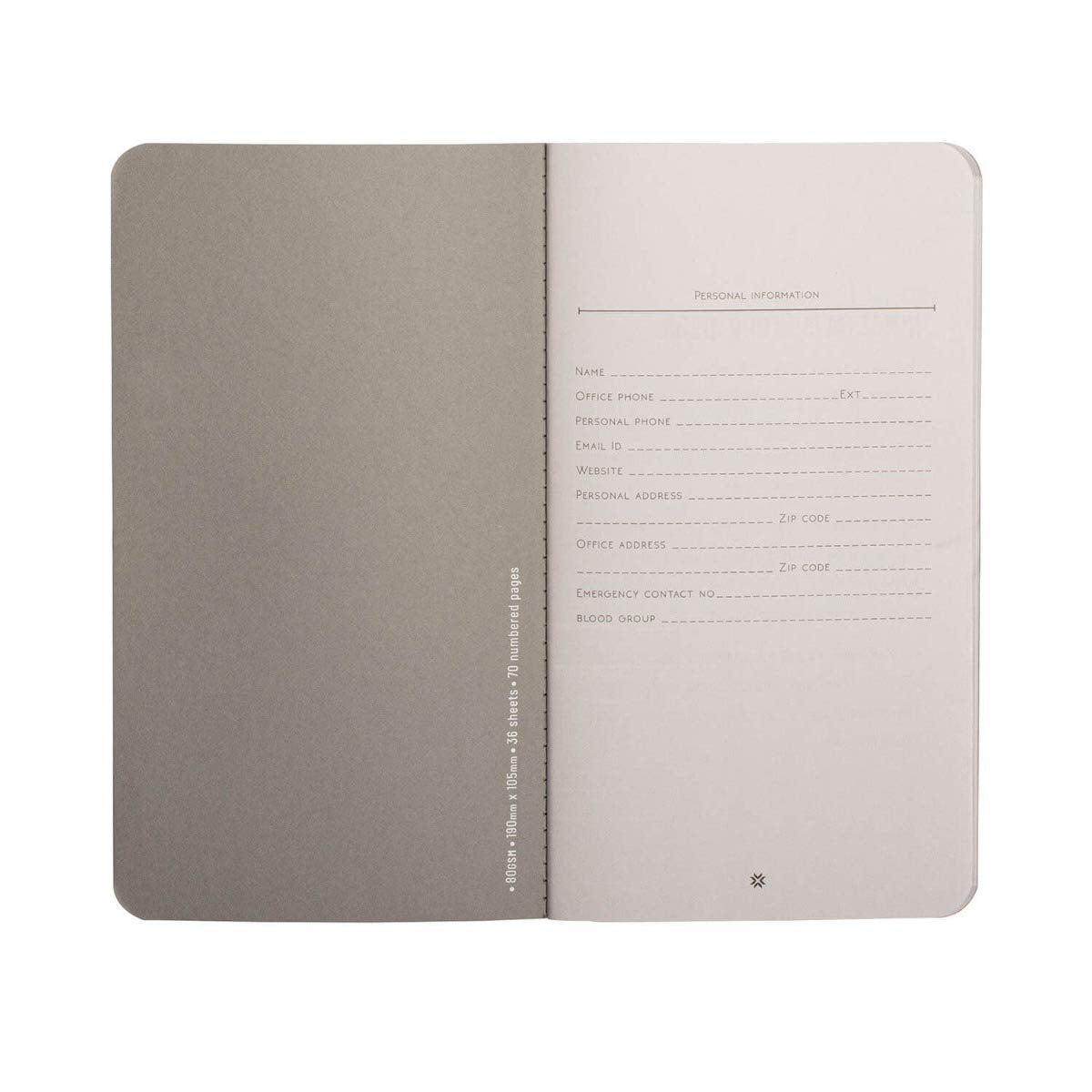 Pennline Quikfill Scan Notebook (Quikrite) Set of 2 - Grey