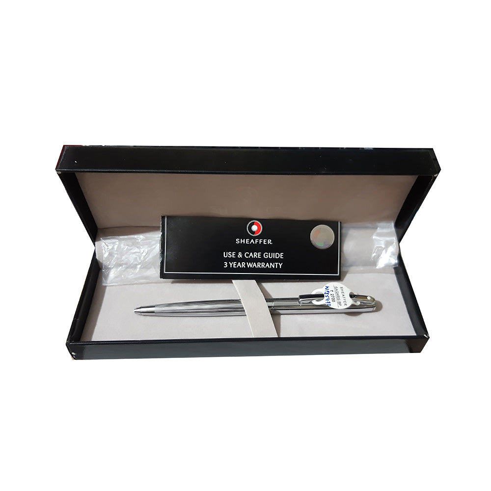 Sheaffer Sagaris Chrome With Chrome Plated Trim Ballpoint Pen