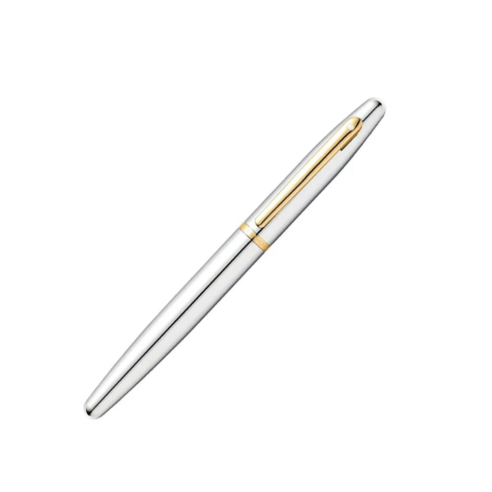 Sheaffer VFM 9422 Polished Chrome With Gold-Plated Trim Fountain Pen - Medium Nib