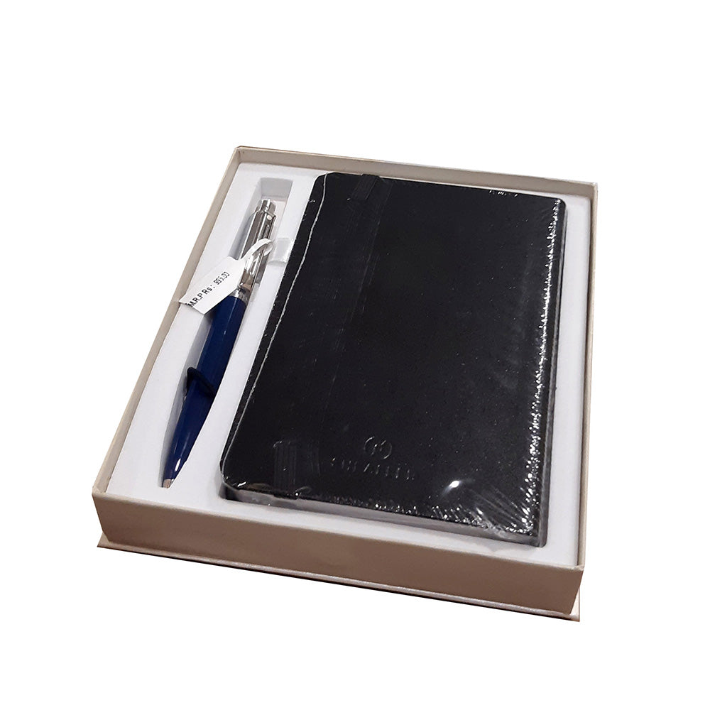 Sheaffer Giftset Sentinel A321 Blue Ball Pen With A6 Notebook
