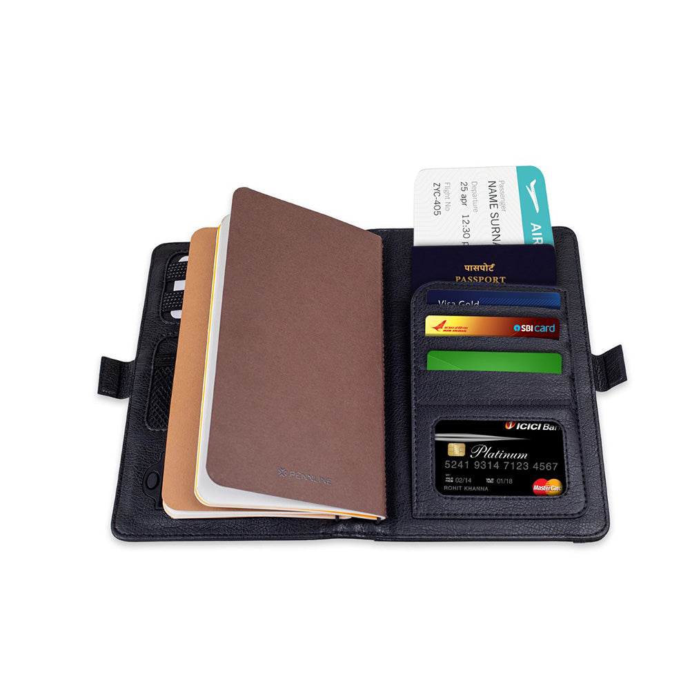 Pennline Superbook-Mini Organiser with Wireless Charging and 4000mAh Powerbank - Black