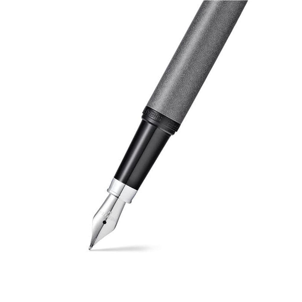 Sheaffer VFM 9424 Matte Grey with Matte Black Trim Fountain Pen - Medium Nib