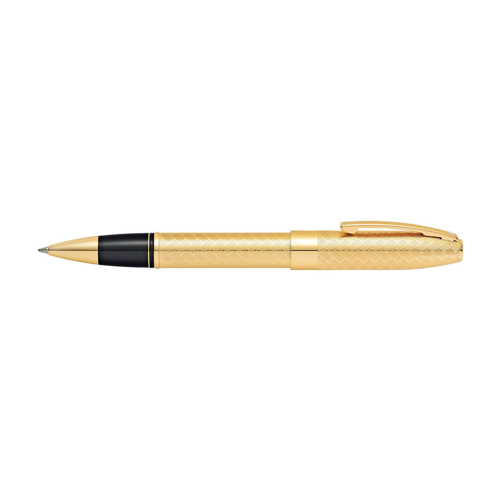 Sheaffer Legacy 9063 Heritage 23Kt Gold-Plated Engraved Chevron with 23Kt Gold-Plated Trim Rollerball Pen