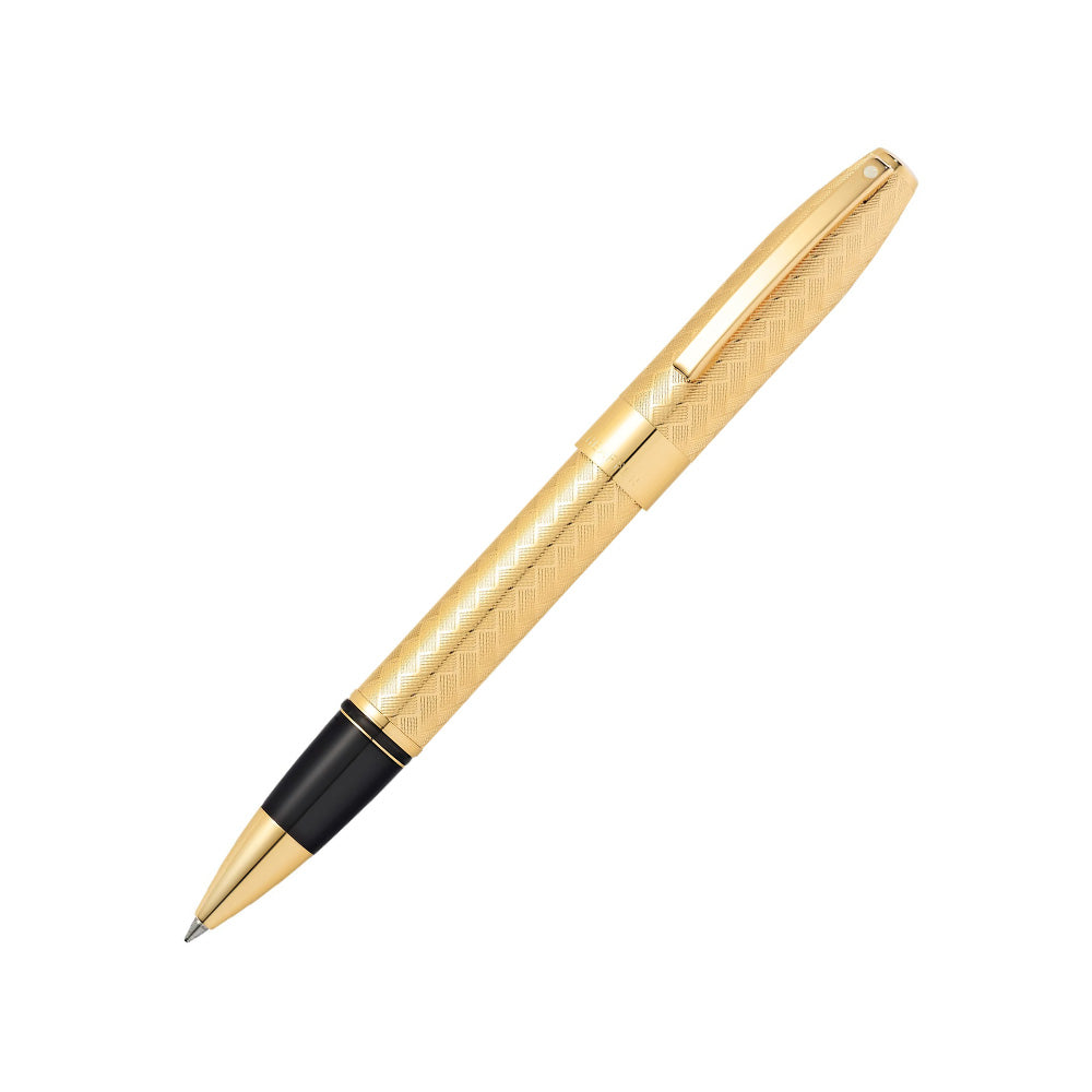 Sheaffer Legacy 9063 Heritage 23Kt Gold-Plated Engraved Chevron with 23Kt Gold-Plated Trim Rollerball Pen