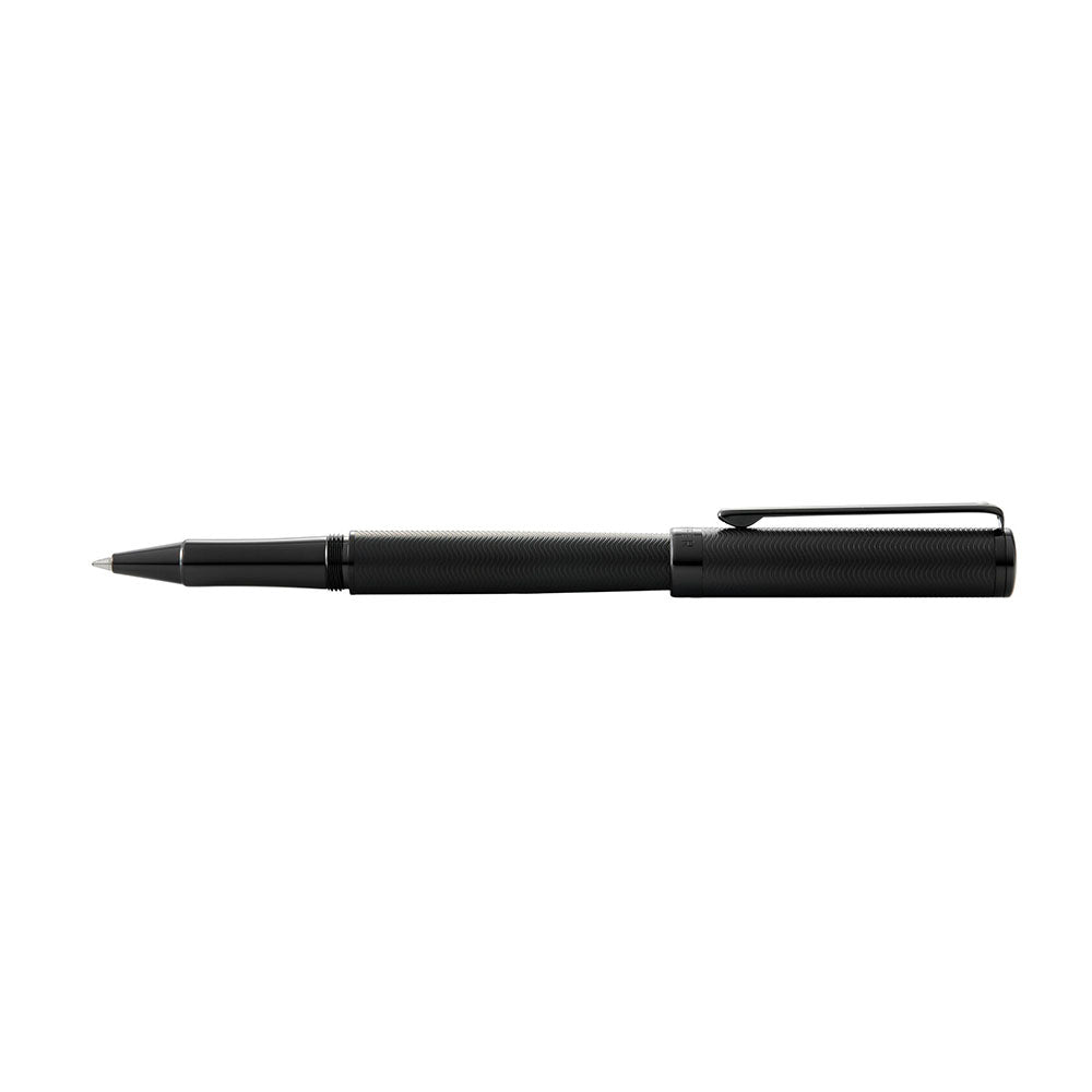 Sheaffer Intensity A9244 Matte Black PVD Engraved with Polished Black PVD Trim Rollerball Pen