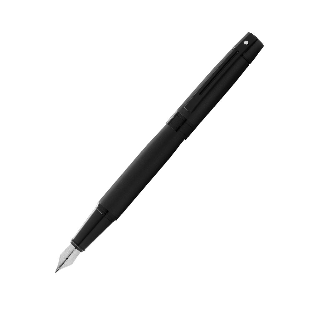 Sheaffer Gift 300 9343 Matte Black with Polished Black Trims Fountain Pen - Medium Nib