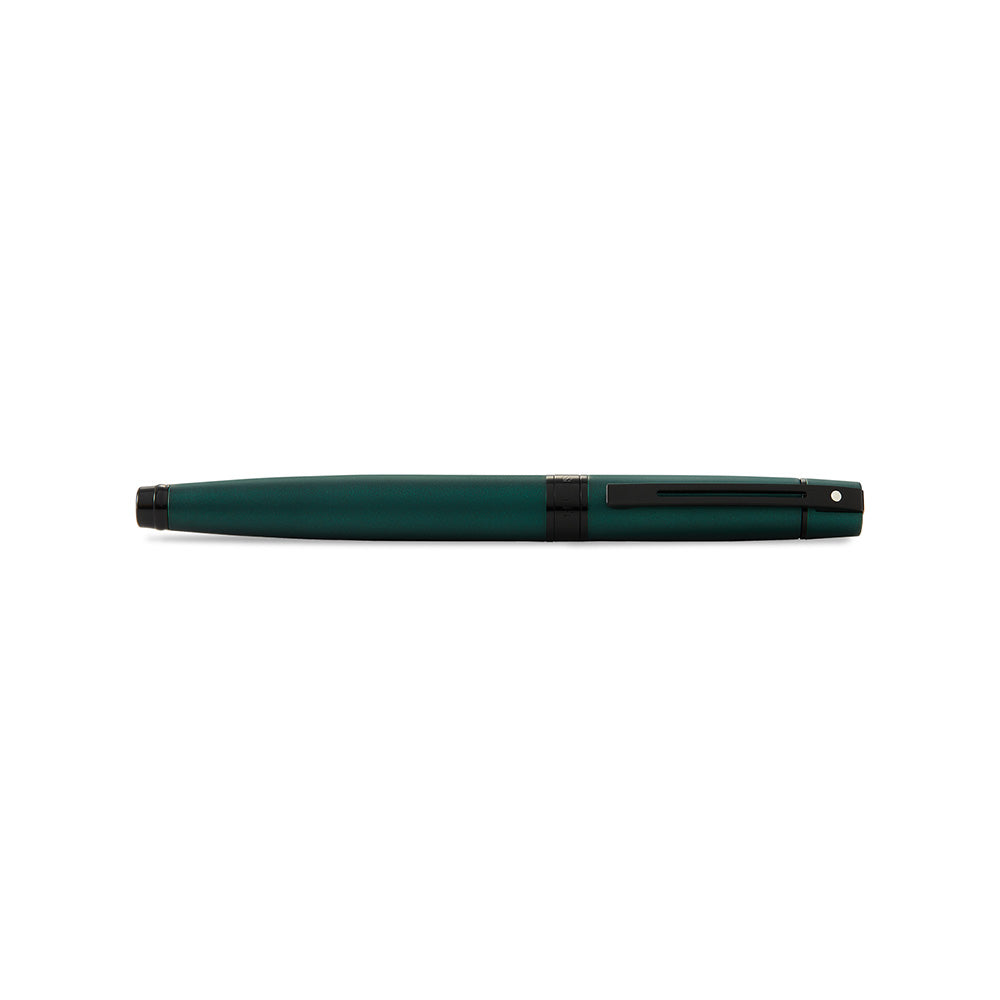 Sheaffer Gift 300 A9346 Matte Green Lacquer with Polished Black Trim Rollerball Pen