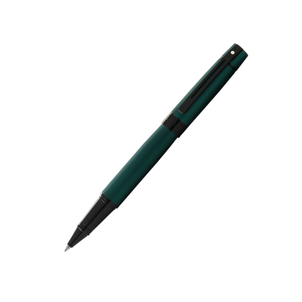Sheaffer Gift 300 A9346 Matte Green Lacquer with Polished Black Trim Rollerball Pen