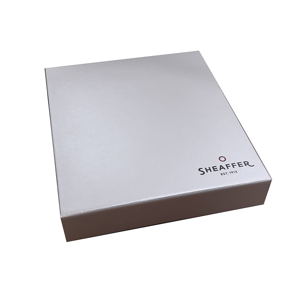 Sheaffer Gift VFM A9425 Glossy White Ballpoint Pen with Multicolor Hard Cover A6 Notebook