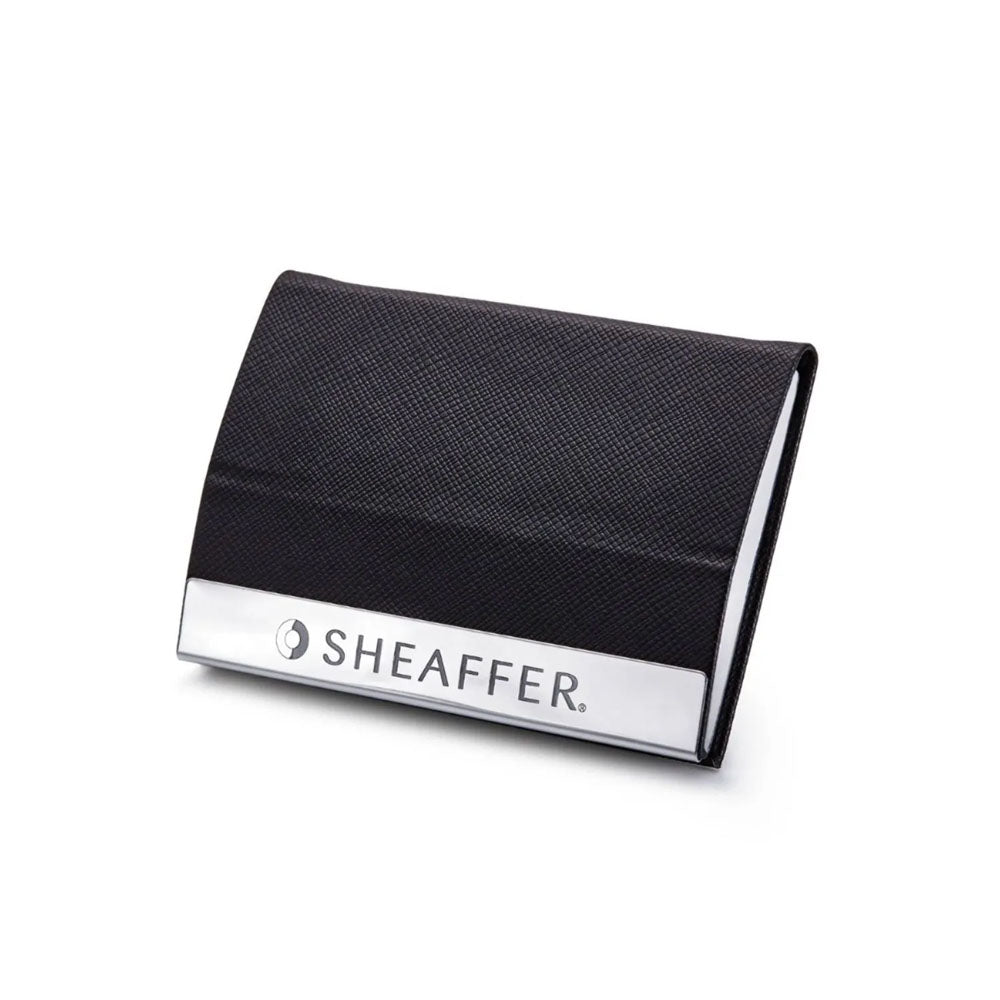 Sheaffer Gift 100 9338 Glossy Black Lacquer Ball Pen with Visiting Card Holder
