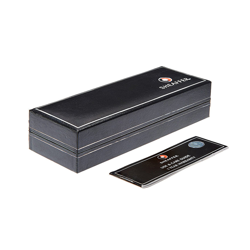 Sheaffer Gift 300 9314 Glossy Black Chrome Trim Fountain Pen - Medium Nib