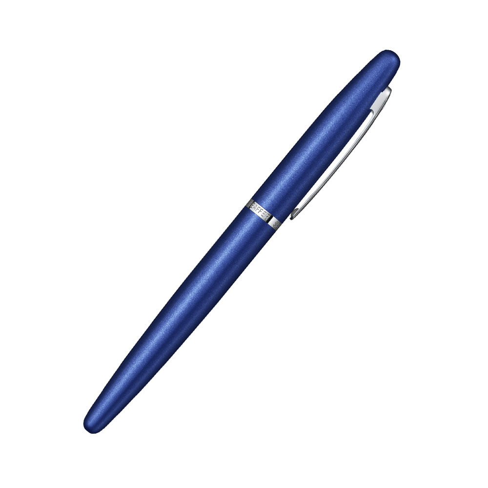 Sheaffer VFM 9401 Neon Blue with Chrome Trim Fountain Pen - Fine Nib