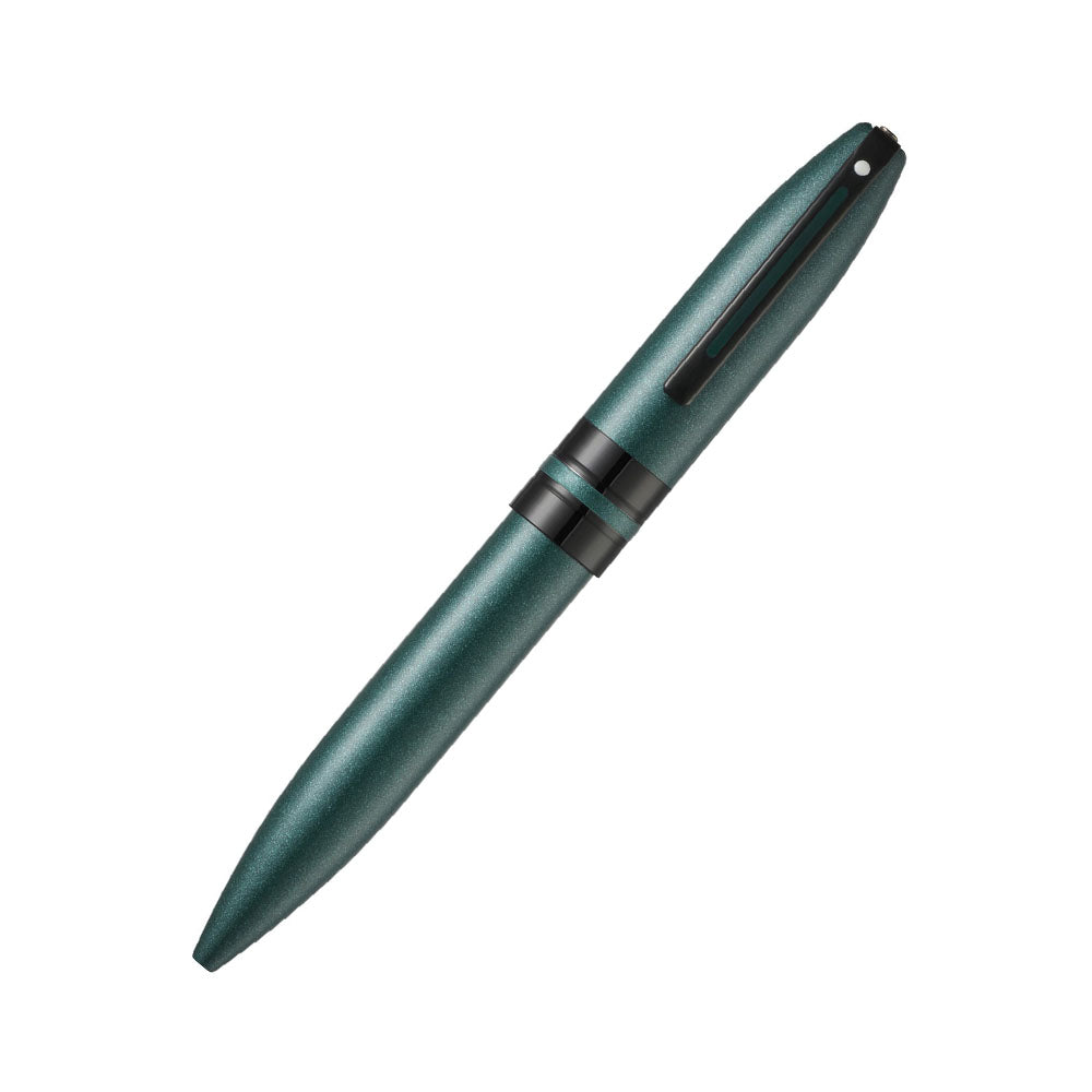 Sheaffer Icon A9109 Metallic Green Lacquer with Polished Black PVD Trim Ballpoint Pen