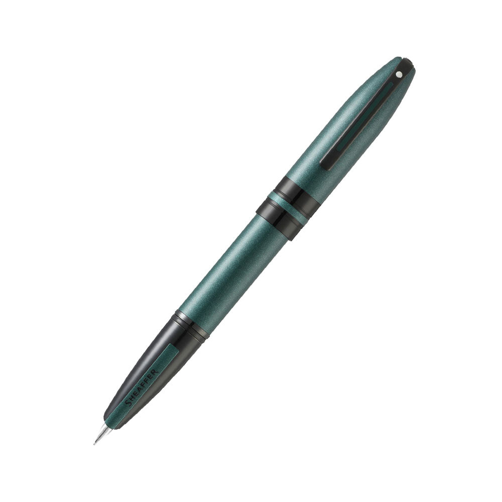 Sheaffer Icon A9109 Metallic Green with Polished Black PVD Trim Fountain Pen - Fine Nib