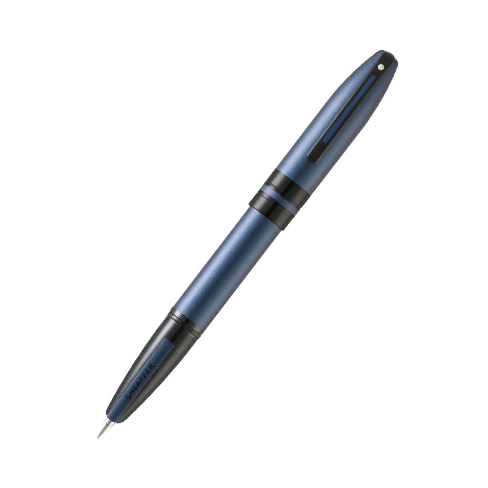 Sheaffer Icon A9110 Metallic Blue with Polished Black PVD Trim Fountain Pen - Medium Nib