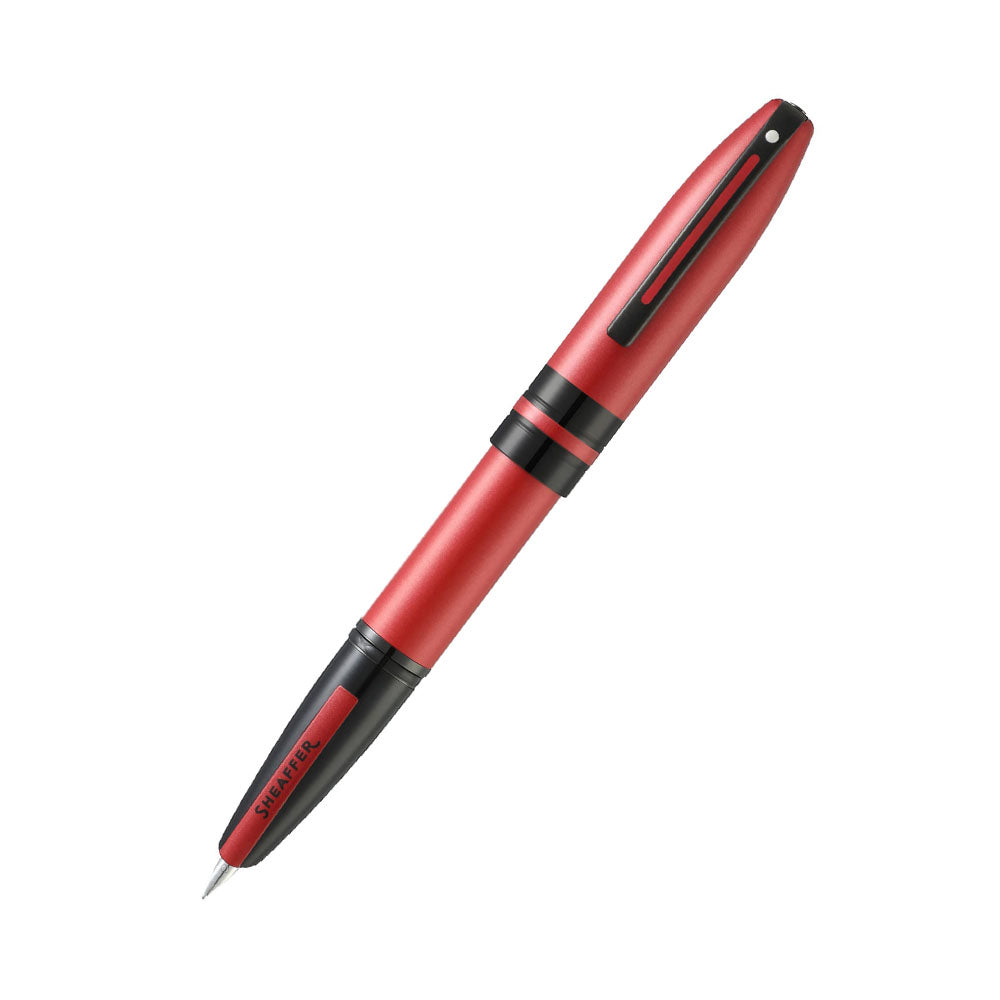 Sheaffer Icon A9111 Metallic Red with Polished Black PVD Trim Fountain Pen - Medium Nib