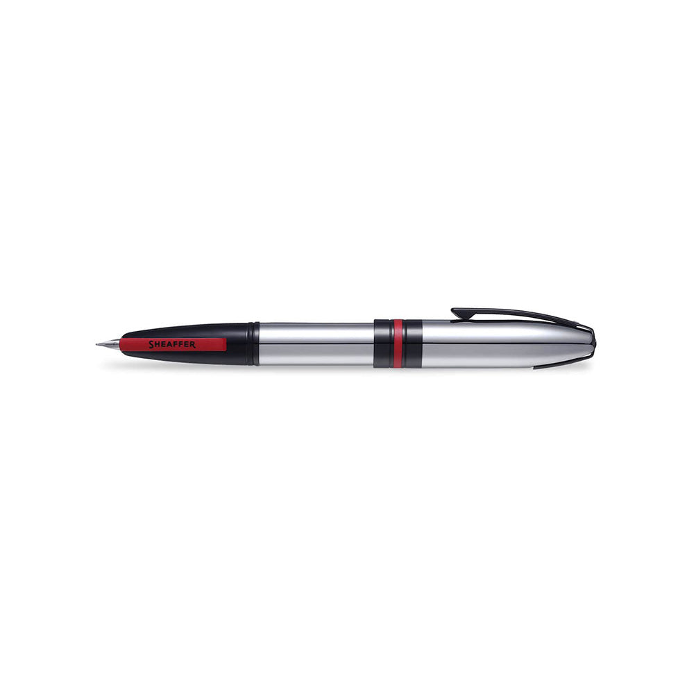 Sheaffer Icon A9112 Chrome with Glossy Black PVD Trim Fountain Pen - Medium Nib