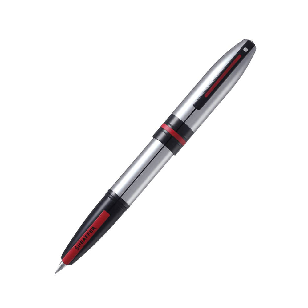 Sheaffer Icon A9112 Chrome with Glossy Black PVD Trim Fountain Pen - Medium Nib