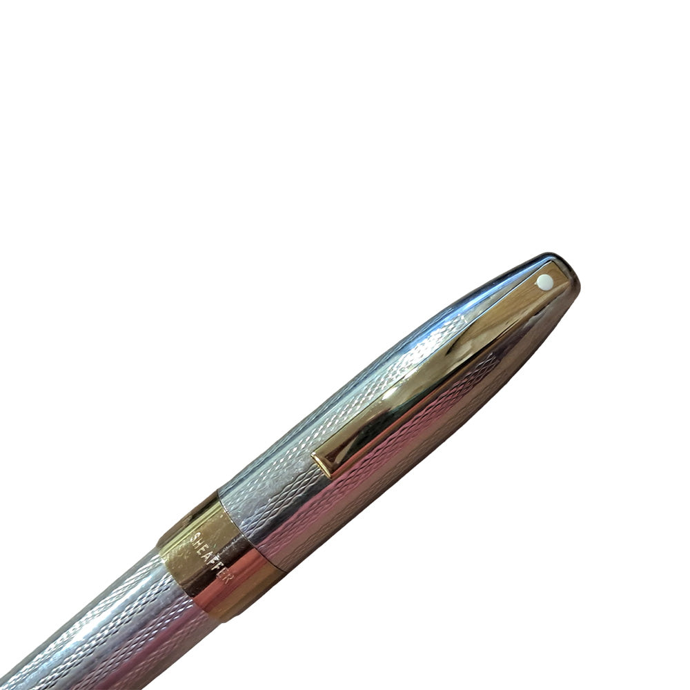 Sheaffer Legacy 9037 Sterling Silver Barleycorn Pattern with Gold-Plated Trim Rollerball Pen
