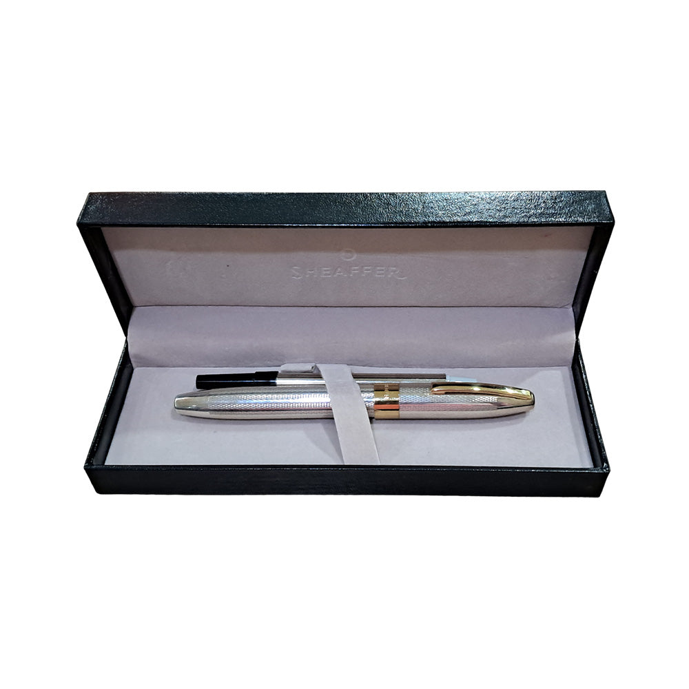 Sheaffer Legacy 9037 Sterling Silver Barleycorn Pattern with Gold-Plated Trim Rollerball Pen