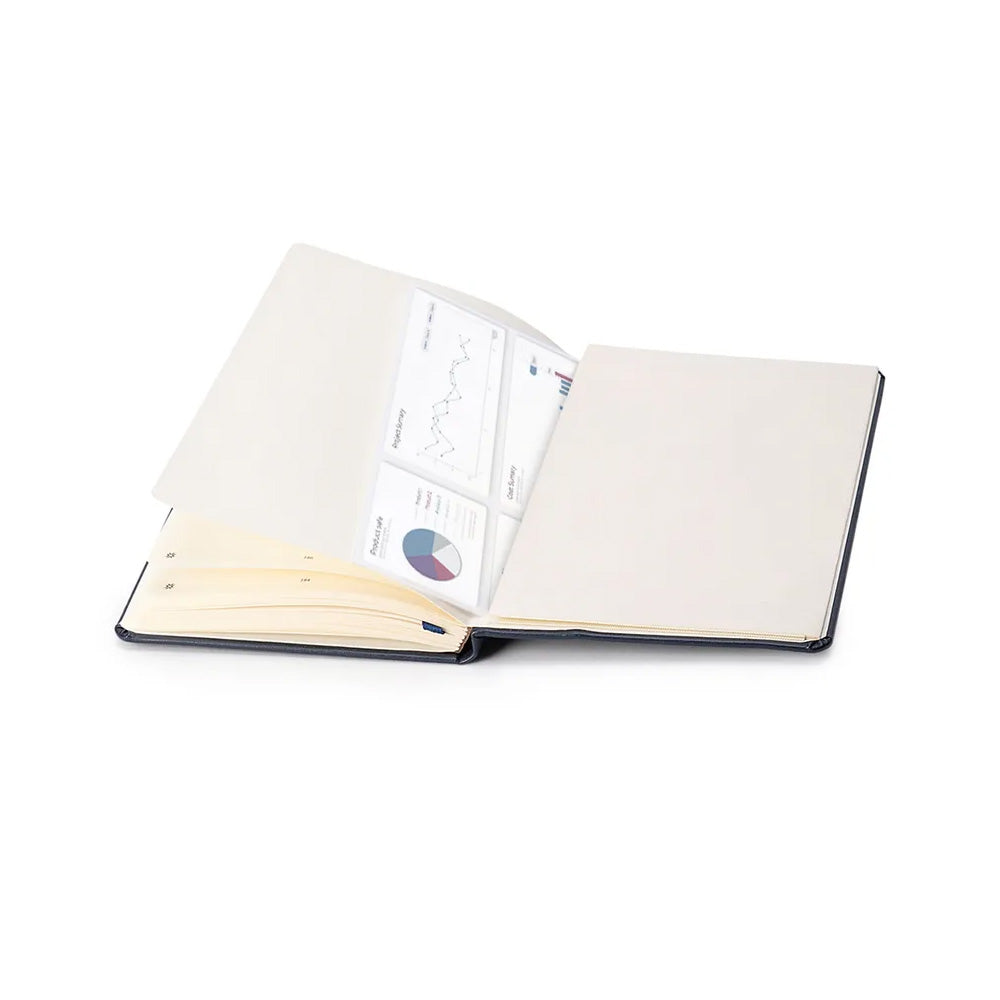 Pennline Waltz Hard Cover Notebook (Ruled) A5 - Blue