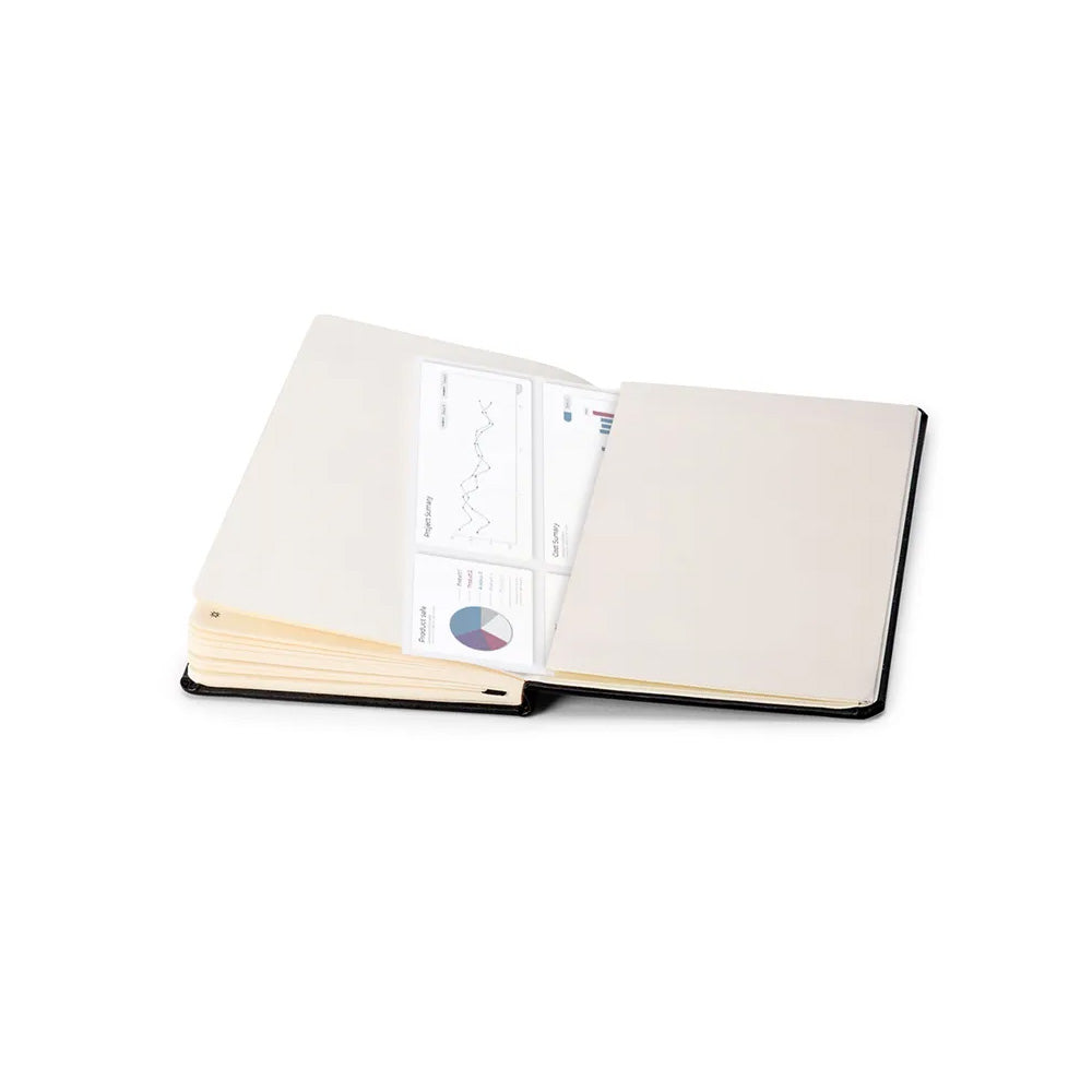 Pennline Waltz Hard Cover Notebook (Ruled) A5 - Black