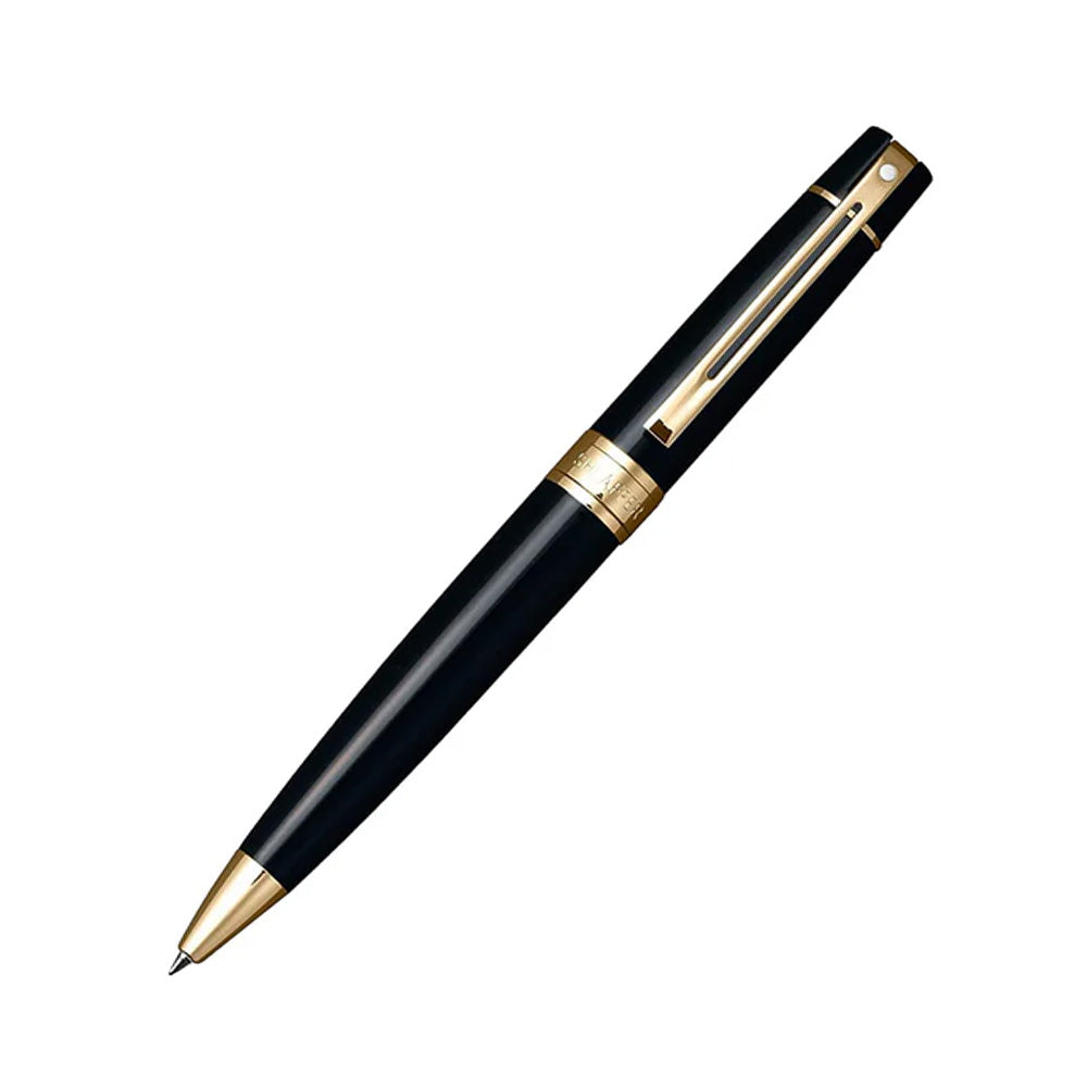 Sheaffer Gift Set 300 G9325 Glossy Black GT Ball Pen with Credit Card Holder