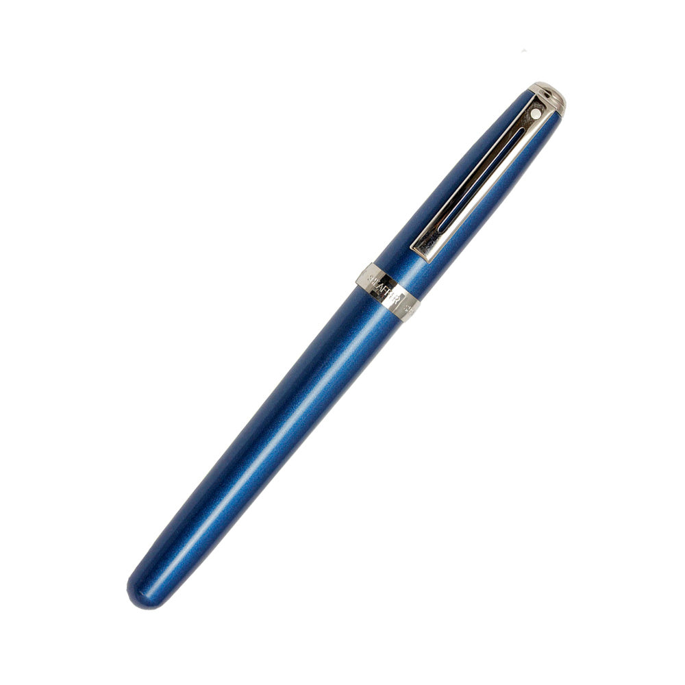 Sheaffer Prelude 9135 Shimmer Blue Lacquer with Nickel Plated Trim Fountain Pen - Medium Nib