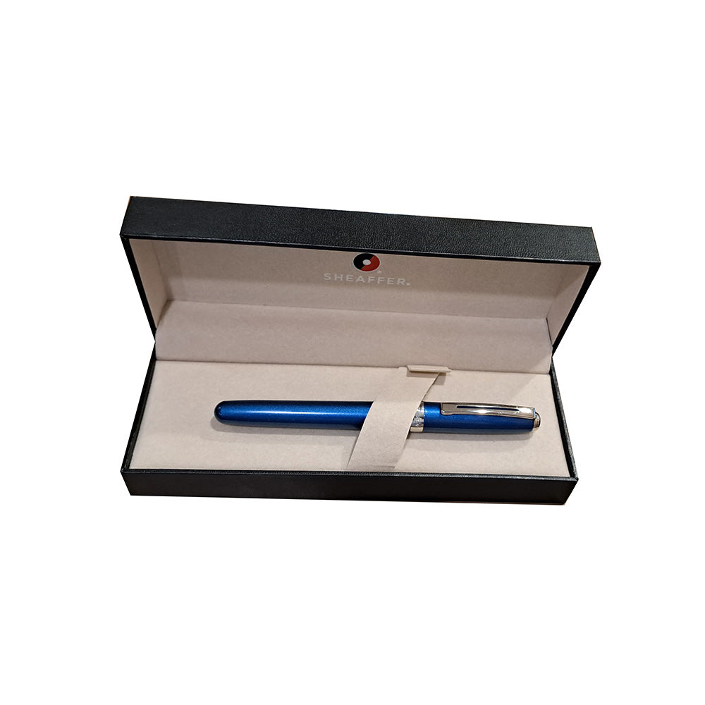 Sheaffer Prelude 9135 Shimmer Blue Lacquer with Nickel Plated Trim Fountain Pen - Medium Nib