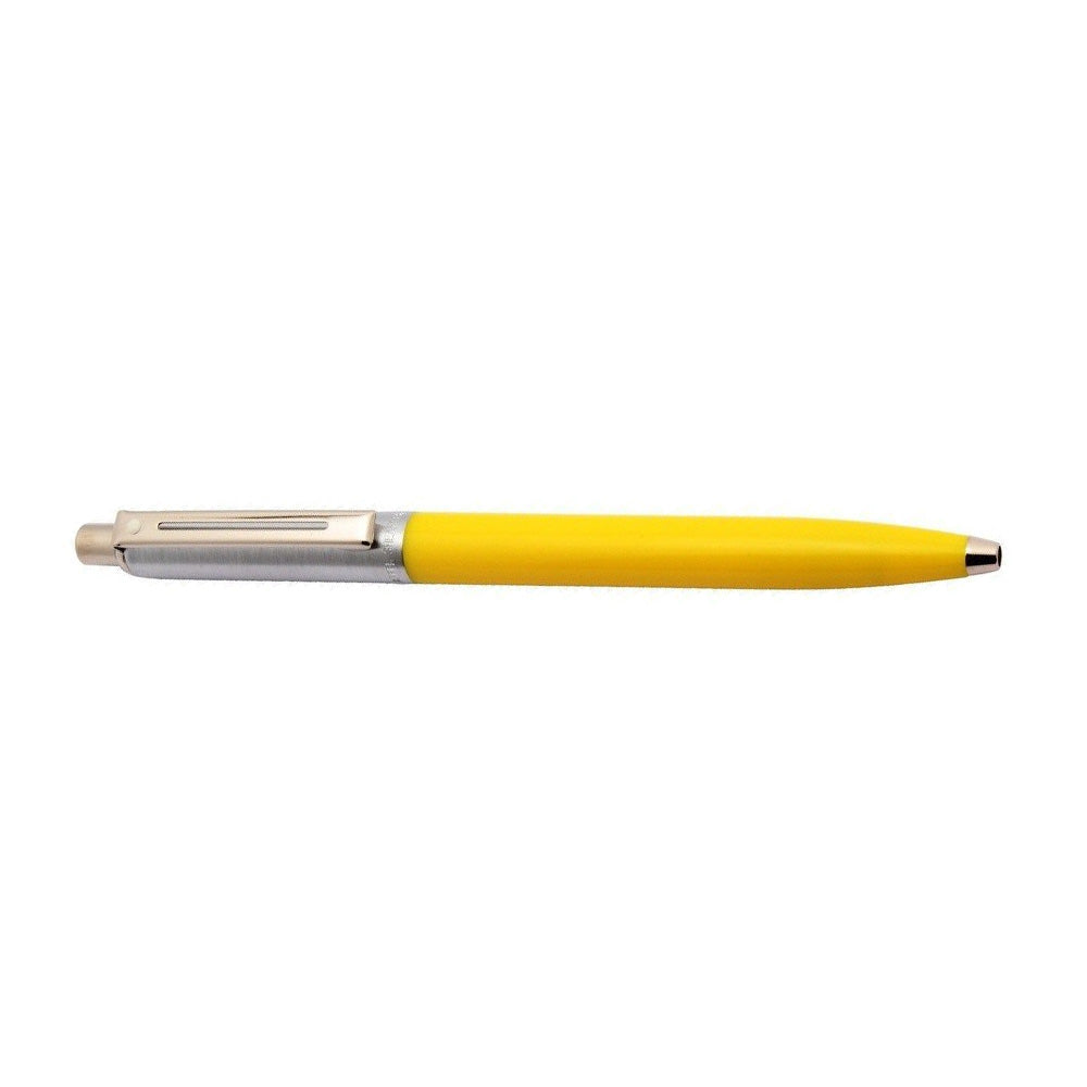 Sheaffer Sentinel 321 Yellow Brushed Chrome Cap CT Ballpoint Pen