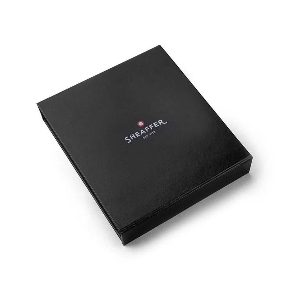 Sheaffer 100 Giftset E9340 Bright Chrome with Gold Tone Trim Fountain Pen & Ballpoint Pen