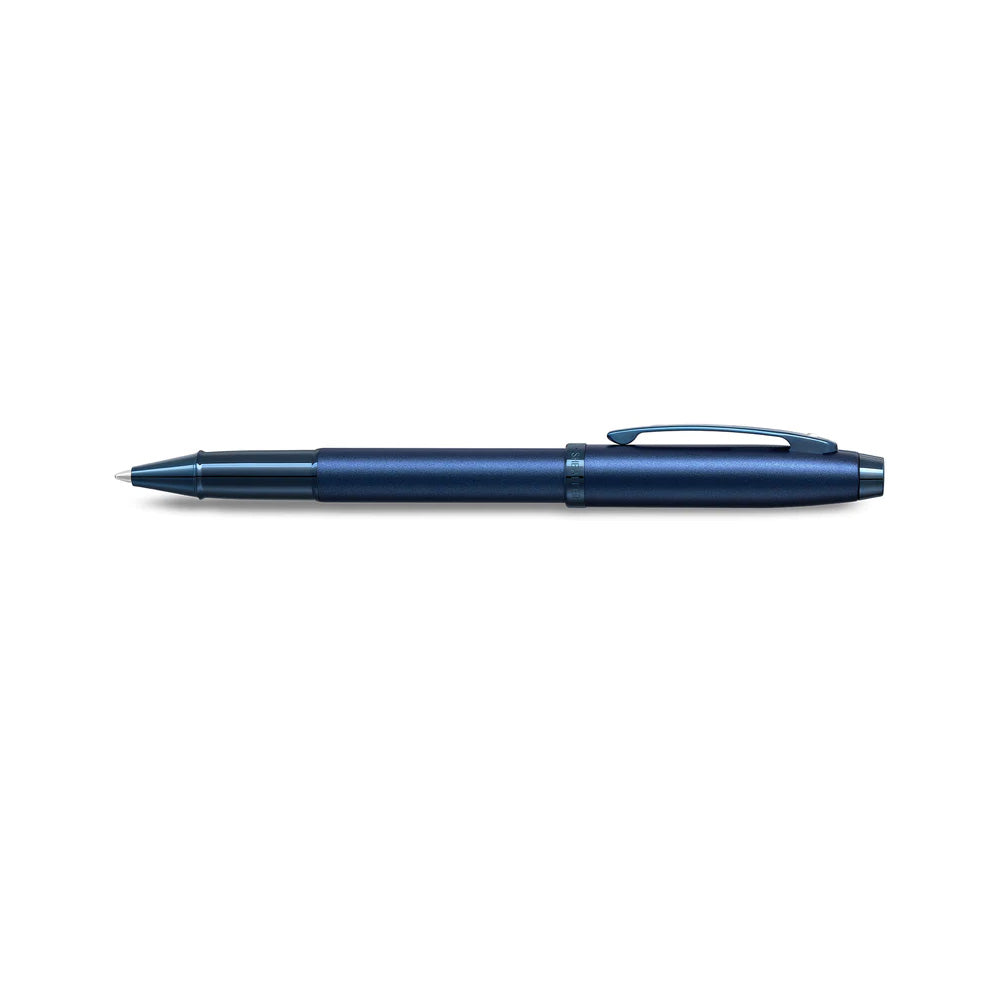 Sheaffer 100 9371 Satin Blue with PVD Blue Trim Rollerball Pen