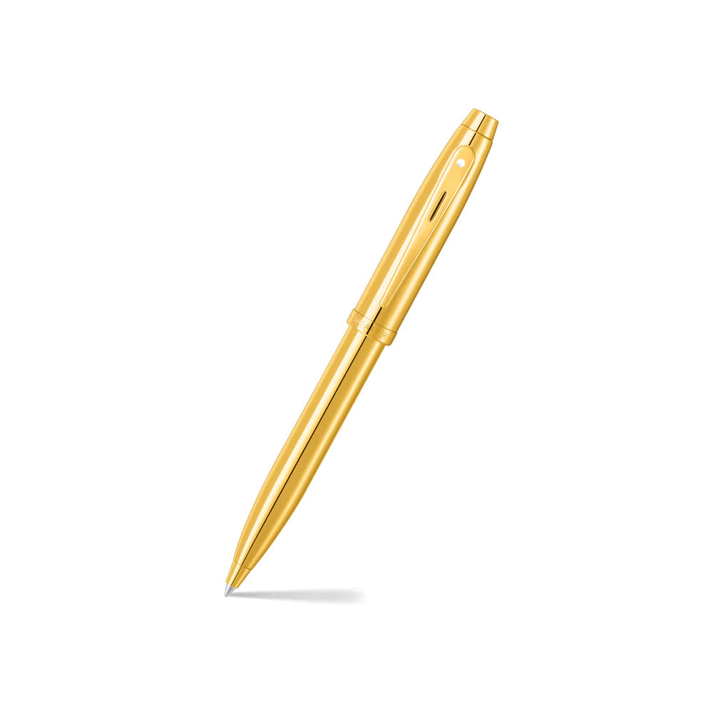 Sheaffer 100 9372 Glossy PVD Gold with PVD Gold Trim Ballpoint Pen