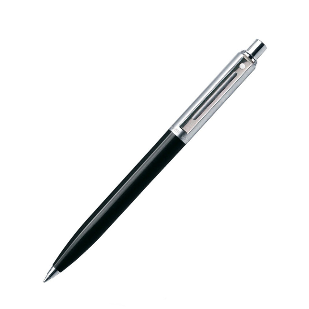 Sheaffer Sentinel 321 Black Barrel Brushed CT Ball Pen With A5 Notebook