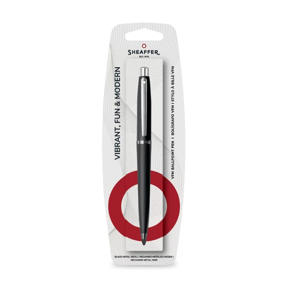 Sheaffer VFM E9405 Matte Black With Chrome Trim Ball Pen in Hangsell