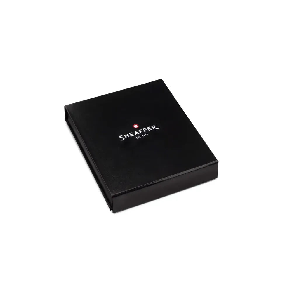 Sheaffer Gift Set 300 G9312 Glossy Black CT Ball Pen with Business Card Holder