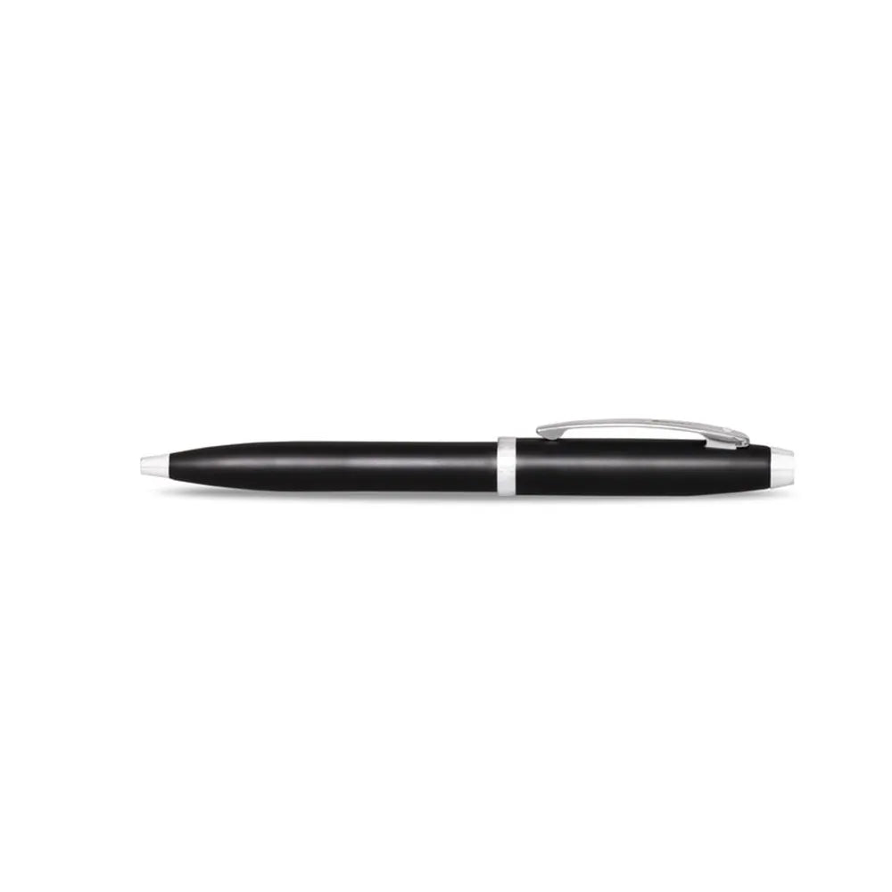 Sheaffer Giftset 100 G9338 Glossy Black with Chrome Trim Ballpoint Pen and Business Card Holder