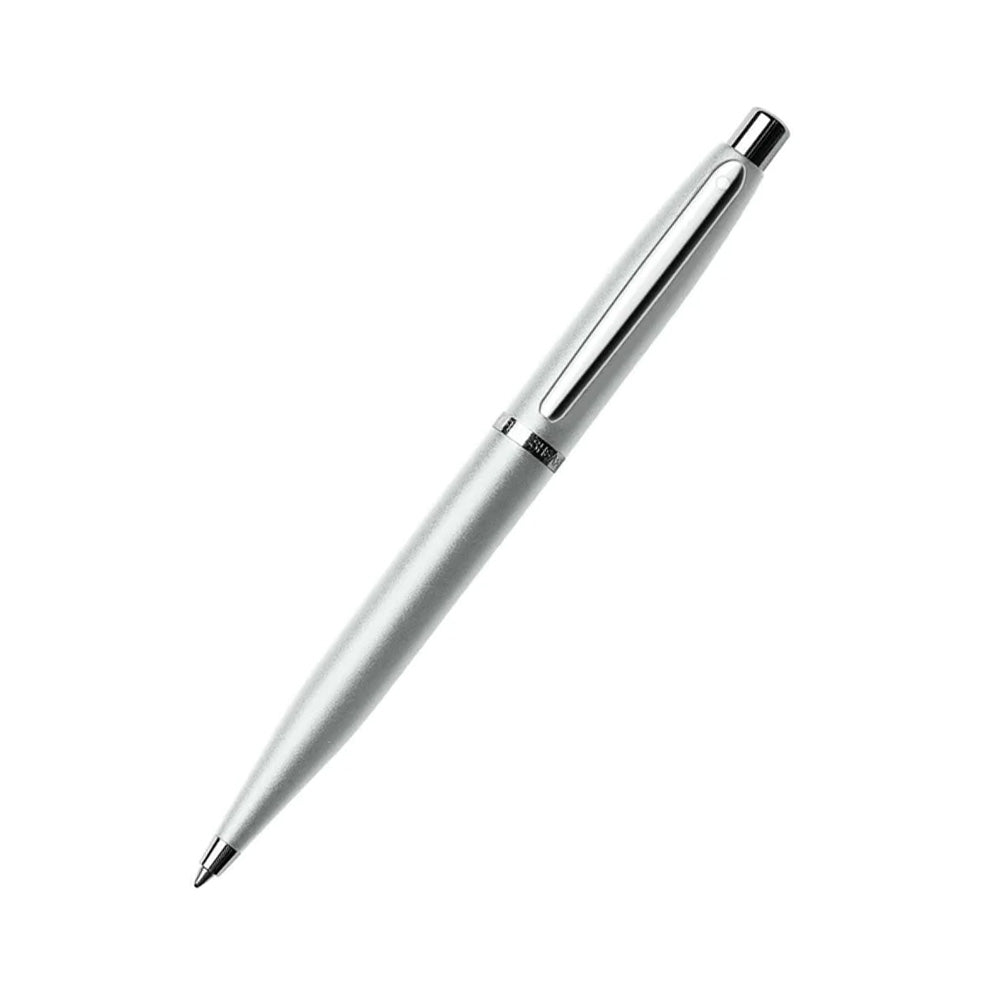 Sheaffer VFM A9400 Strobe Silver Chrome-Plated Trim Ball Pen with A6 Notebook