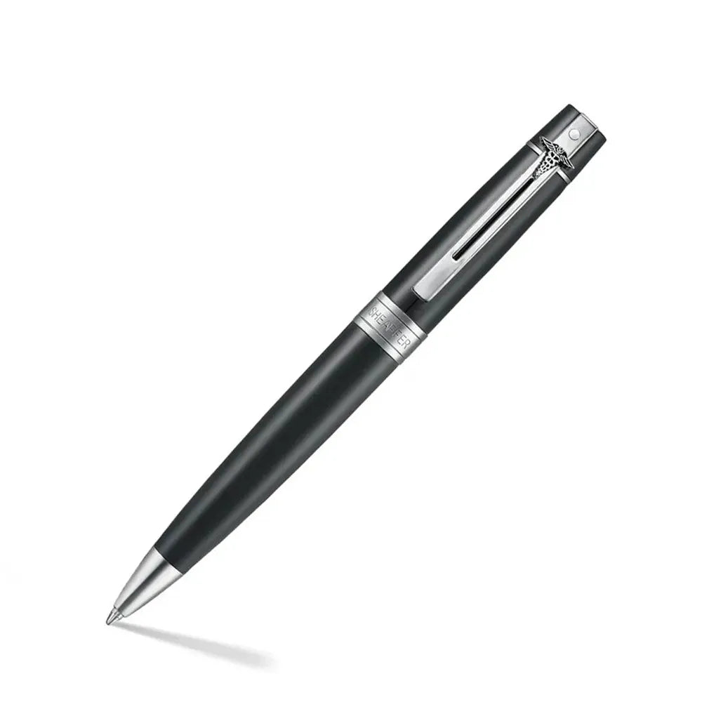 Sheaffer 300 E9312 Glossy Black With Chrome Trim Ballpoint Pen with Doctor Emblem